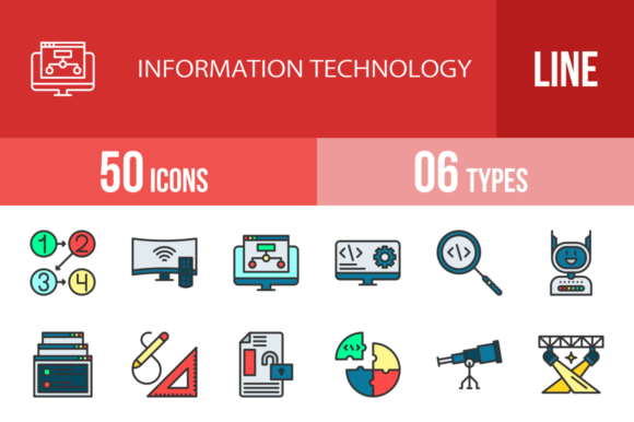 45 IT Icons for Clear, Modern Digital Design