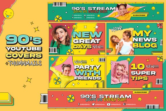 Bring Back the 90s Vibe with Fun YouTube Templates