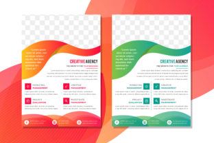 Capturing Movement: The Gradient Green Red Vertical Flyer