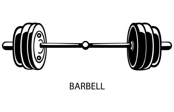 Curved Barbell Weight or Dumbbell Vector: A Dynamic Design Asset