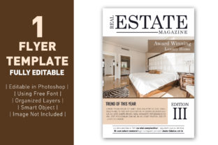 Flyer Real Estate Magazine Template: Modern Marketing Design