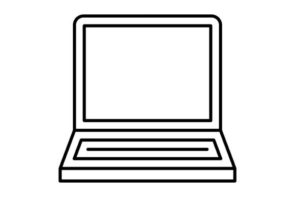 Modern Aesthetics: The Vector Design Laptop Icon Style