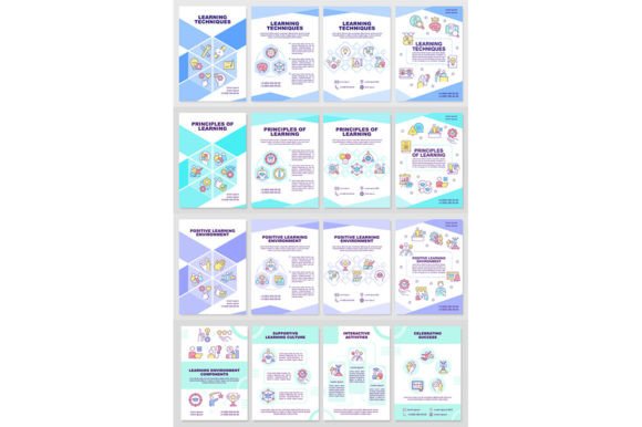 Principles of Learning Brochure Template for Clear Communication