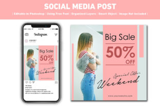 Social Media Post Sale Pink: A Modern Design Asset