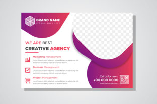 Unlock Modern Design with Horizontal Banner Gradient Purple Round