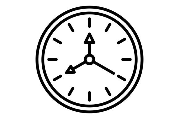 Vector Wall Clock Icon: Your New Design Staple